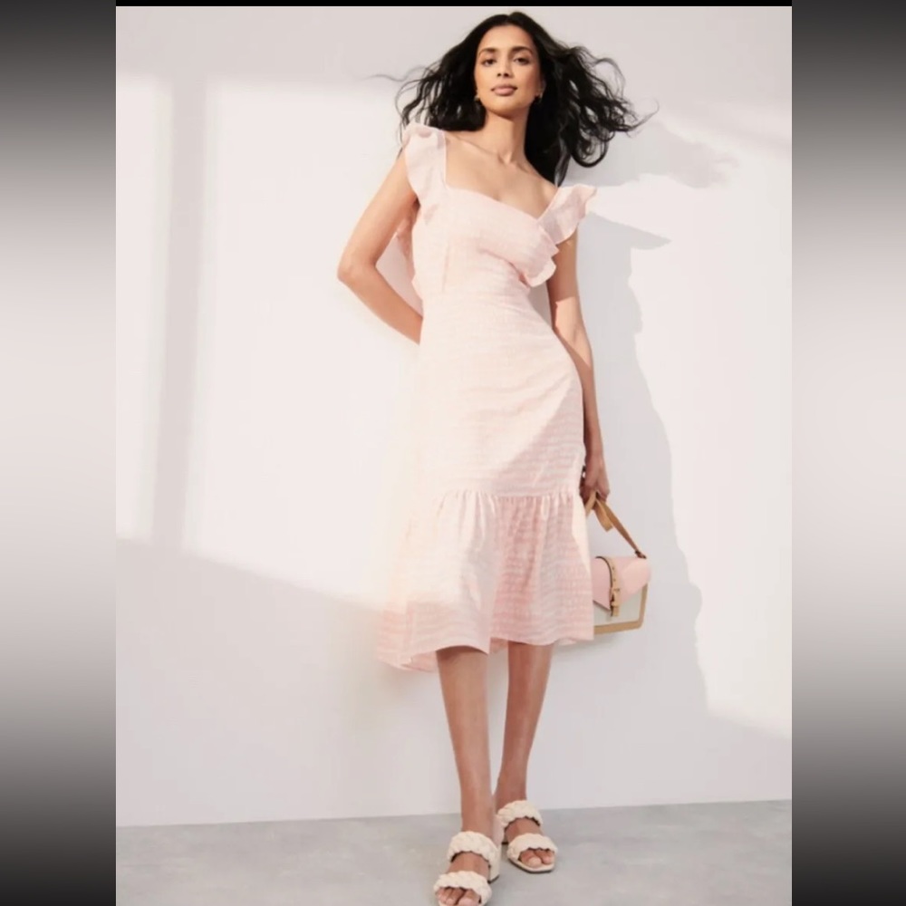 NWT - BCBG Paris Pink Midi Dress